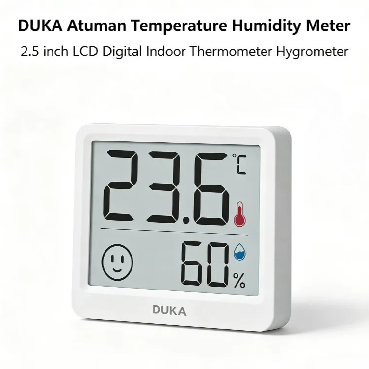 Weather Station Indoor - DUKA Atuman Termometro Igrometro Digitale Elettronico
