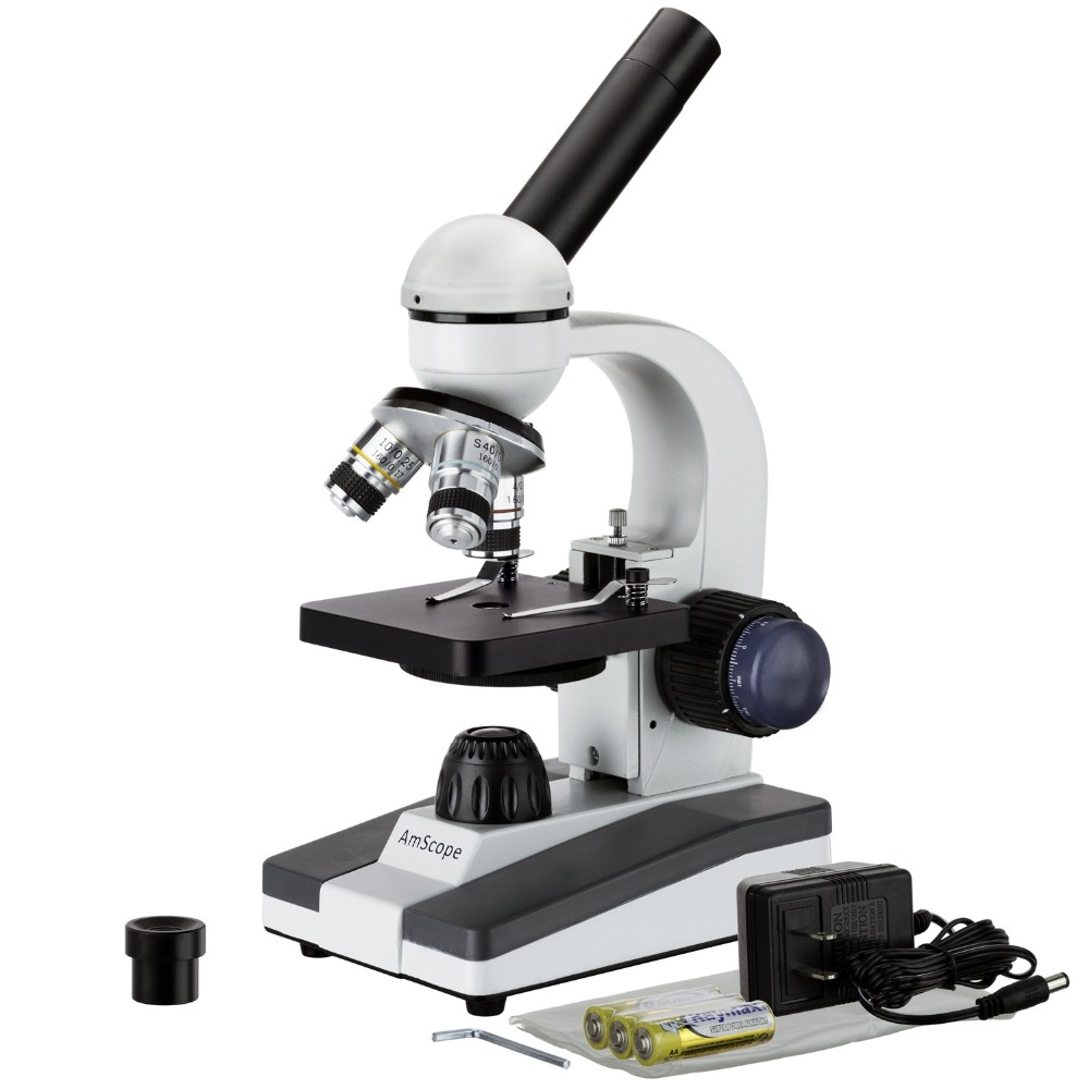 Microscope Compound 40X - Microscopio Composto Monoculare Portatile a LED
