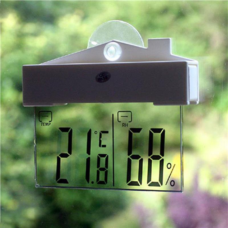 Weather Station Indoor - Termometro Digitale da Finestra con Idrometro