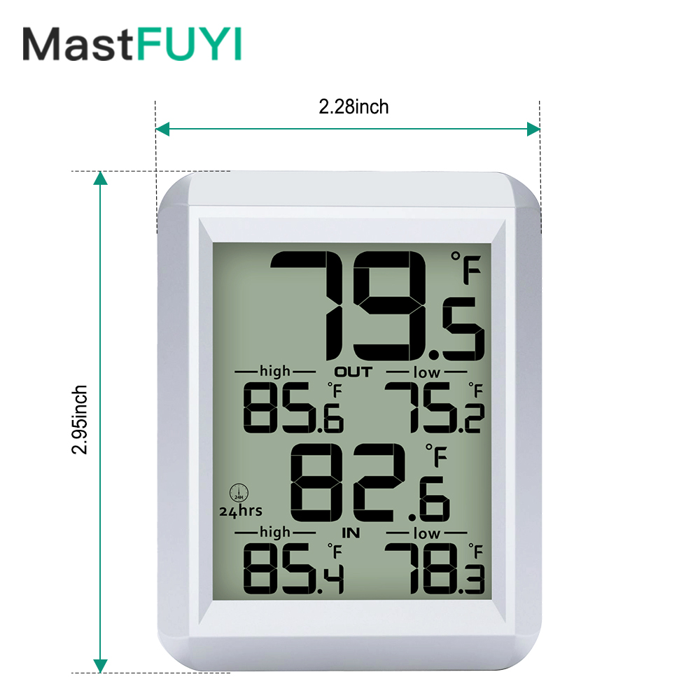 Weather Station Indoor - MASTFUYI Termometro digitale per interni ed