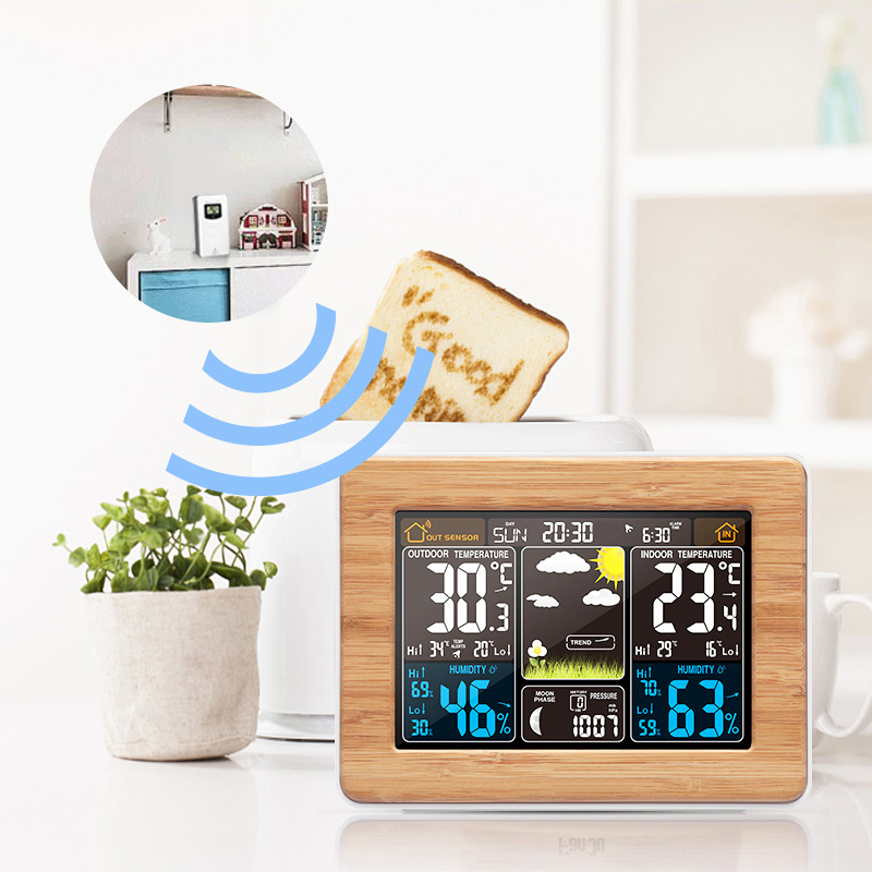 Weather Station Indoor - FanJu Allarme Orologio Digitale di Umidità