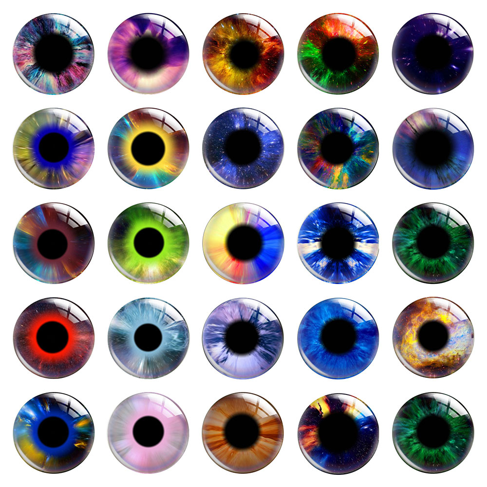 Science Toys - Cabochon in Vetro Rotondo con Pupilla