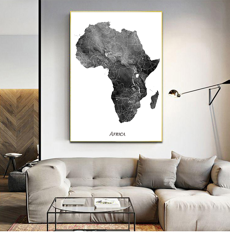 Mappa dell'Africa poster e sta - Star Map Poster recensione e prezzo