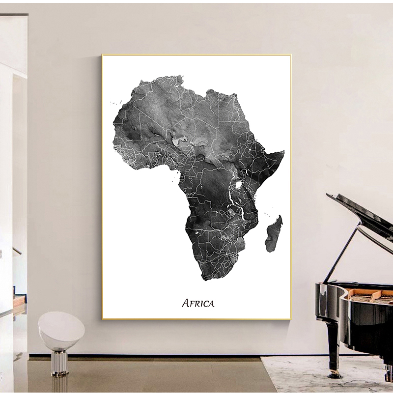 Mappa dell'Africa poster e sta - Star Map Poster recensione e prezzo