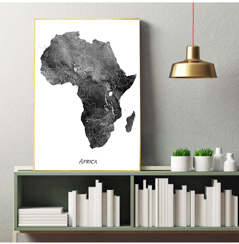 Mappa dell'Africa poster e sta - Star Map Poster recensione e prezzo