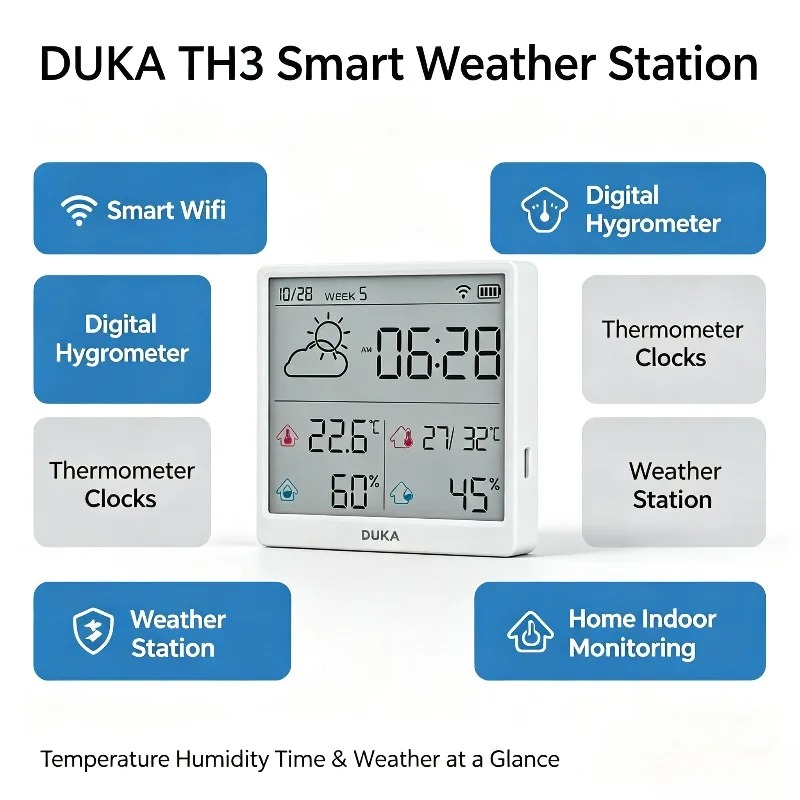 DUKA TH3 Sensore Intelligente  - Weather Station Indoor recensione e prezzo