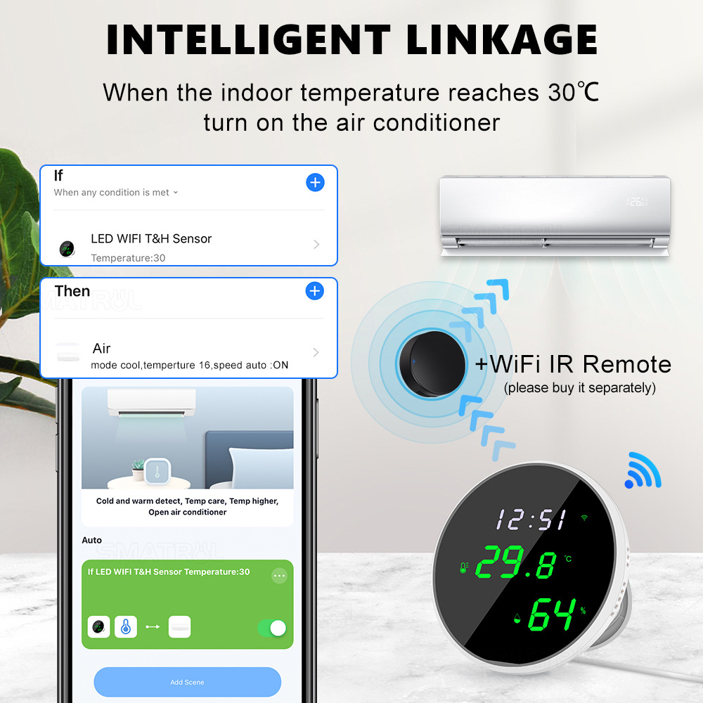 Tuya USB Sensore intelligente  - Weather Station Indoor recensione e prezzo