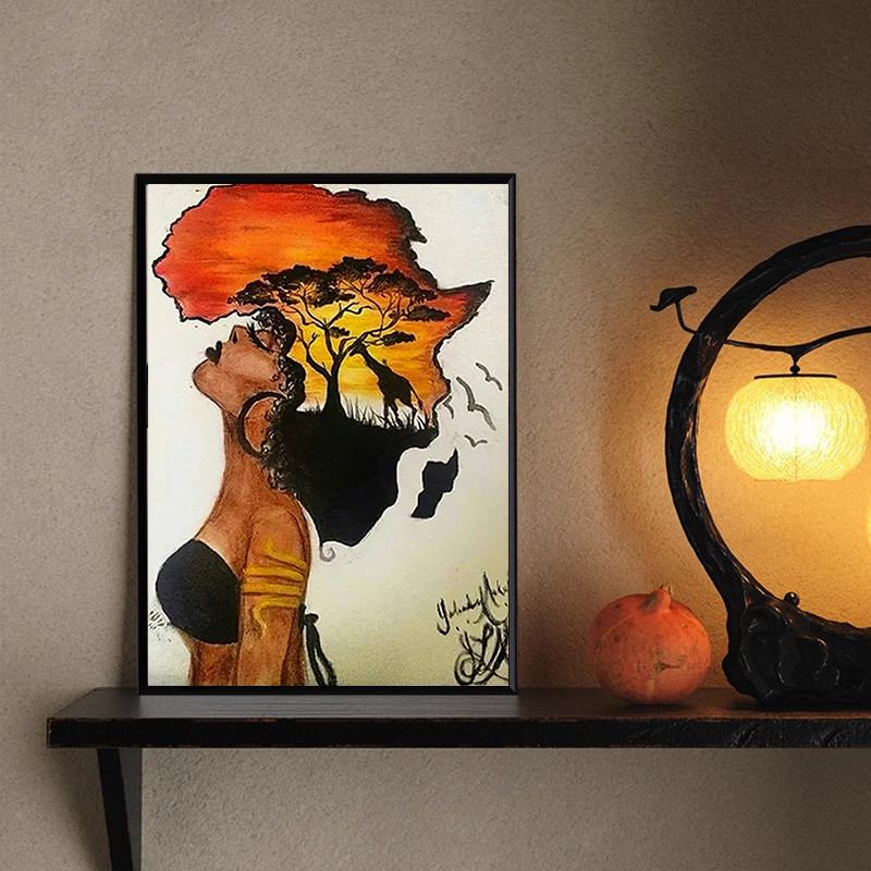 Classica donna africana poster - Star Map Poster recensione e prezzo