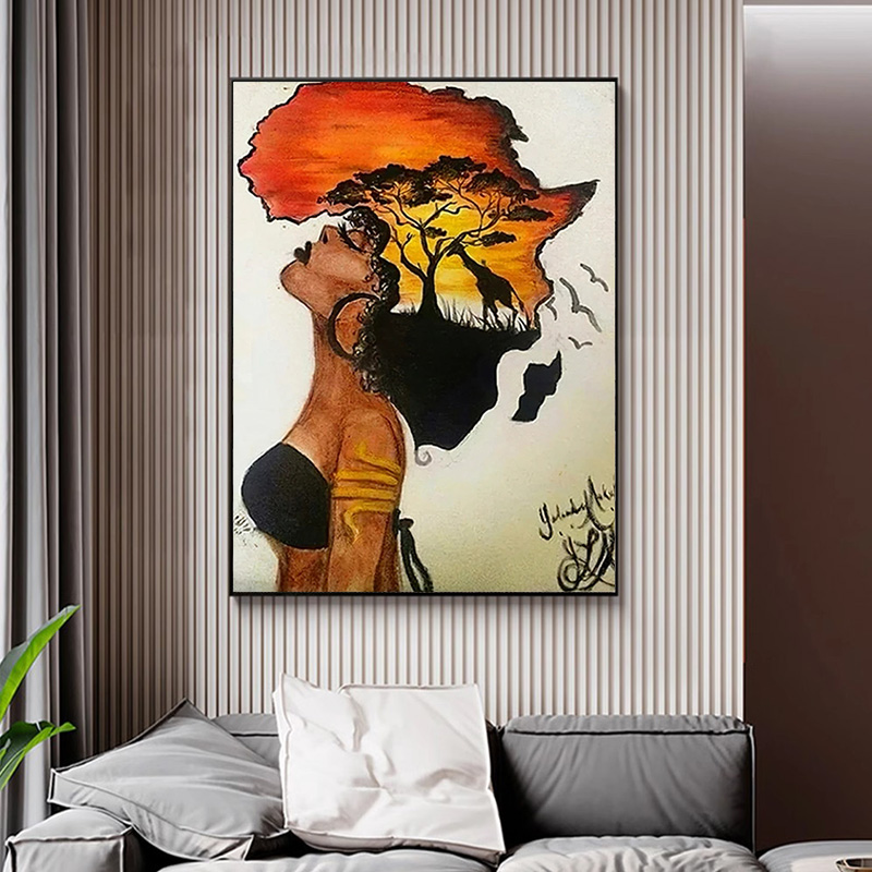 Classica donna africana poster - Star Map Poster recensione e prezzo